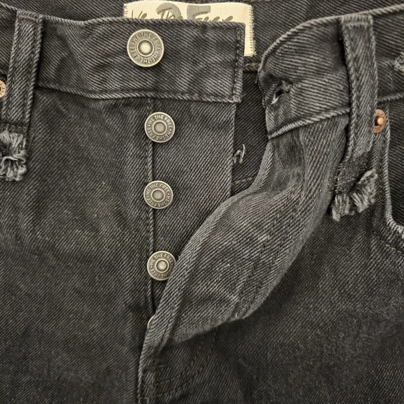 NWT REVOLVE People Makai Cutoff Short in Washed Black Size 25 - Picture 8 of 9